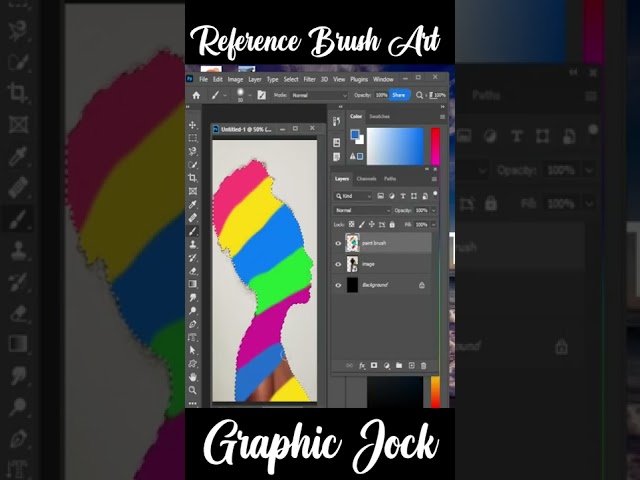 Reference Brush Art | Brush art | Photoshop tutorial #shorts