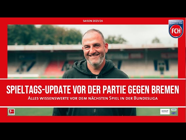 Spieltags-Update vor der Partie gegen Werder Bremen