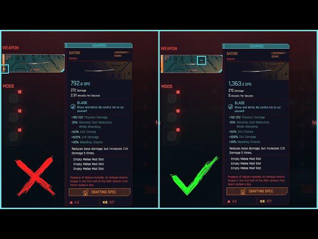 How to upgrade weapons correctly - Cyberpunk 2077