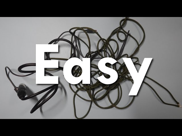 Easily organize XLR cables, USB cables and paracord