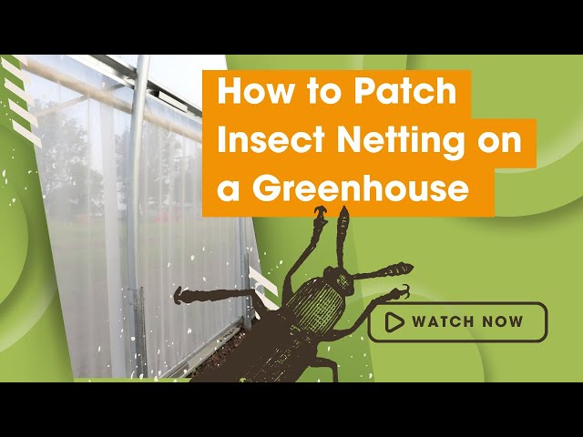 How to Patch Insect Net on Greenhouses
