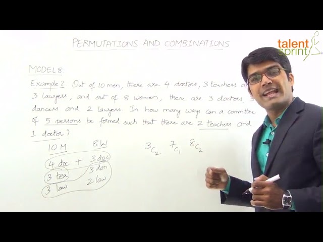 Permutation & Combinations in Hindi | Model 8-Combination Conditional Type 1 | Quantitative Aptitude