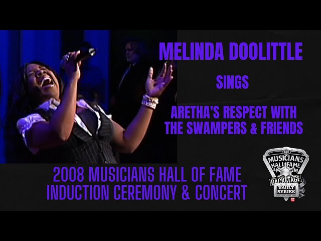 Melinda Doolittle sings Aretha's "Respect" with The Swampers & Friends in 2008 at Musicians Hall.