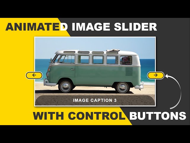 Animated Image Slider With Next and Previous Control Buttons Using HTML / CSS and JQUERY