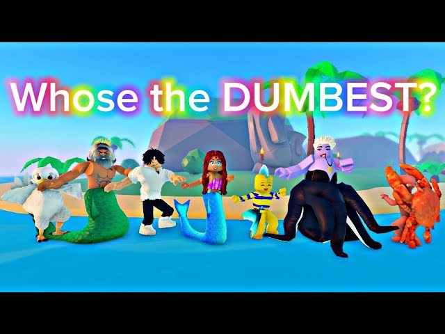 THE LITTLE MERMAID CHARACTERS DID THIS TREND | Roblox Trend