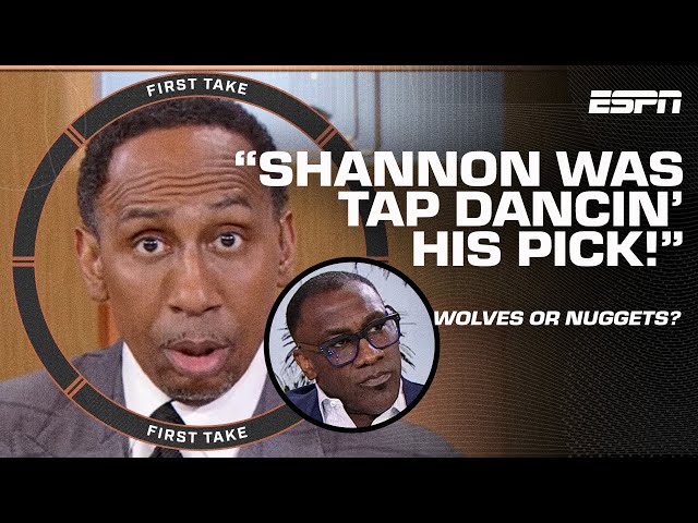 DID I STUTTER!? 🚨 Stephen A. calls out Shannon Sharpe for Wolves-Nuggets pick 👀 | First Take