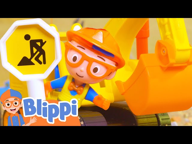 BLIPPI TOY MUSIC VIDEO! | Blippi Excavator Song | Vehicle Songs for Kids