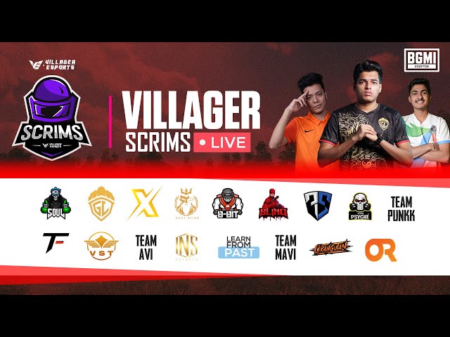 Villager Esports Competitive Scrims • Grind For Battlegrounds Mobile India 2023 | #VE #bgmi