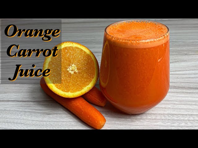 Drink this orange carrot juice for beautiful and glowing skin! Simple Juice Recipes
