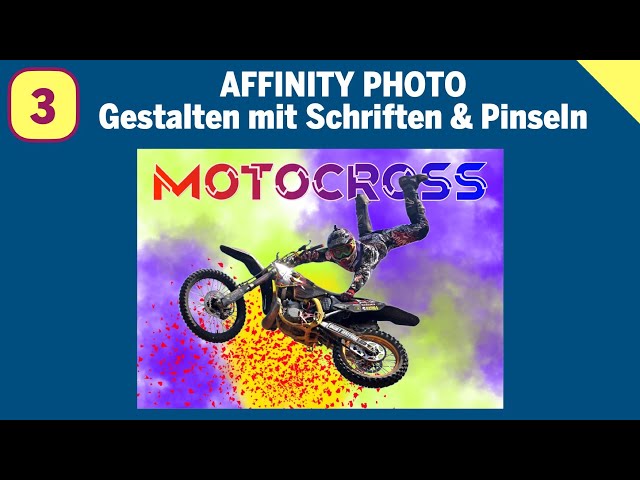 Gestalten mit Schriften & Pinseln Teil 3: Motocross