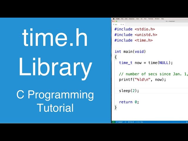 Time Library | C Programming Tutorial