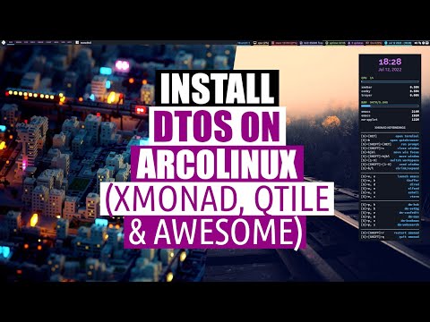 Install DTOS on ArcoLinux (Now With Awesome and Qtile!)