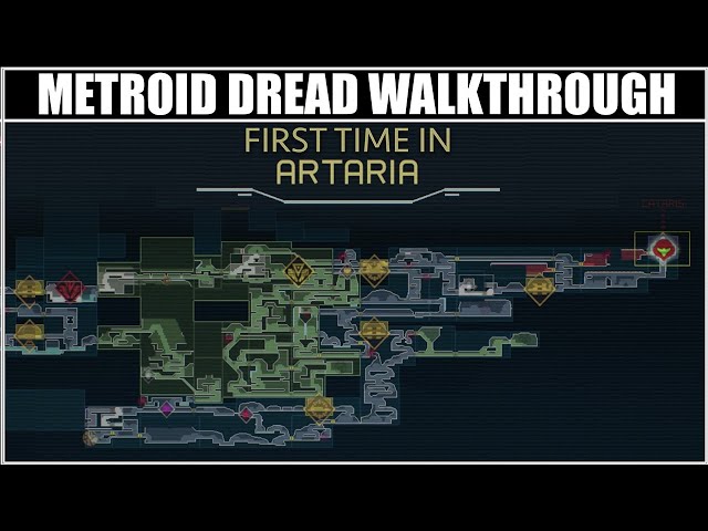 Metroid Dread Walkthrough (Part 1) - Getting Charge Beam, Spider Magnet, & Phantom Cloak in Artaria