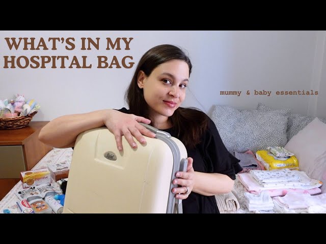 WHAT'S IN MY HOSPITAL BAG 2024 | as a first time mum ✨
