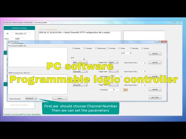 How to use Programmable Logic Controller KC868-COL PC software