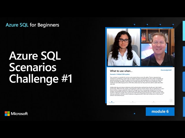 Azure SQL Scenarios Challenge #1 | Azure SQL for beginners (Ep. 57)