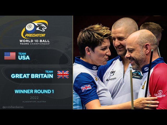 USA vs Great Britain ▸ Predator World Teams Championship ▸ 10-Ball