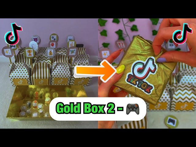 TikTok Mystery GOLD Boxes - BOX 2!!🎮 *asmr* #Shorts