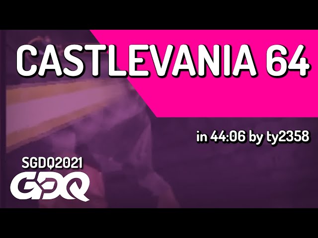 Castlevania 64 by ty2358 in 44:06 - Summer Games Done Quick 2021 Online