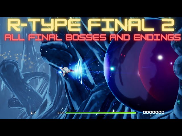 R-Type Final 2 - All Final Bosses and Endings Gameplay