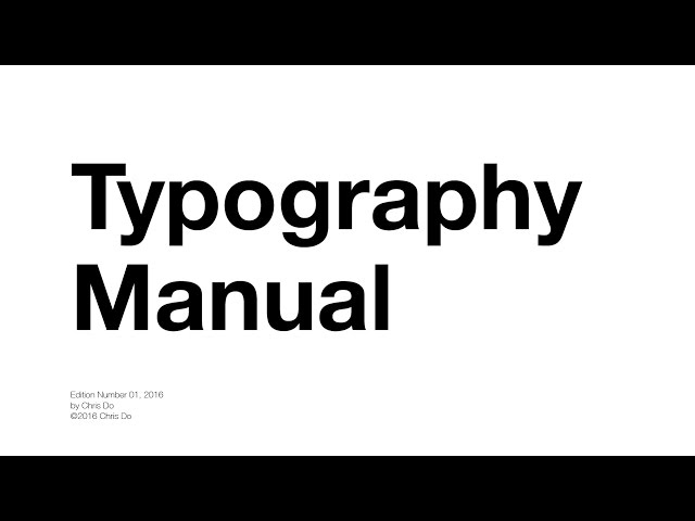 Typography Tutorial - 10 rules to help you rule type
