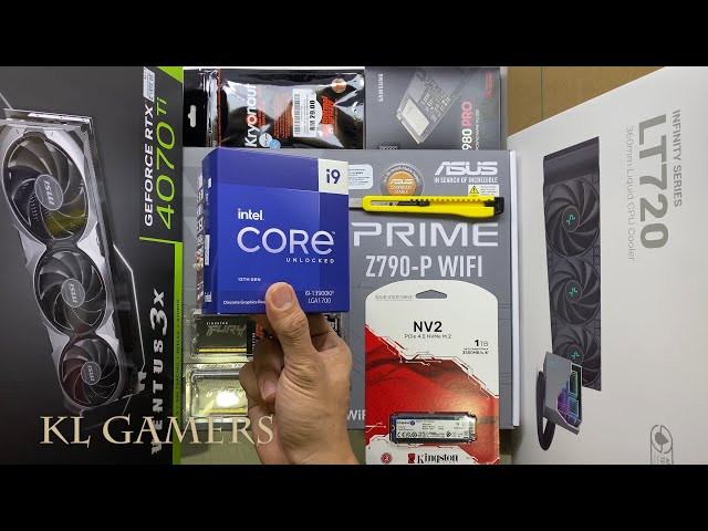 intel Core i9 13900KF ASUS PRIME Z790-P WiFi DEEPCOOL LT720 msi RTX4070Ti CORSAIR 5000D Gaming PC