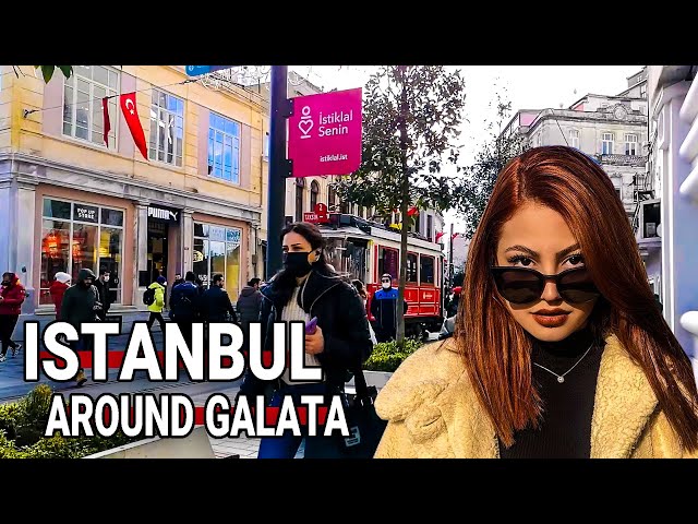 Walking in ISTANBUL / Turkey 🇹🇷- Galata Tour - 4K 60fps (UHD)