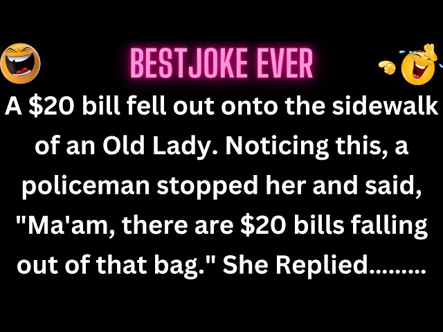 😂 Joke Of  The Day | The old lady walked, dragging two big bags behind her | #jokes