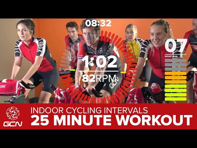 HIIT Workout - High Intensity Intervals | GCN 25 Minute Bike Session
