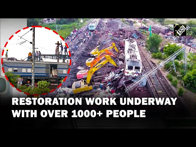 Restoration work in full swing with over 1000+ manpower at accident site, normal operations soon