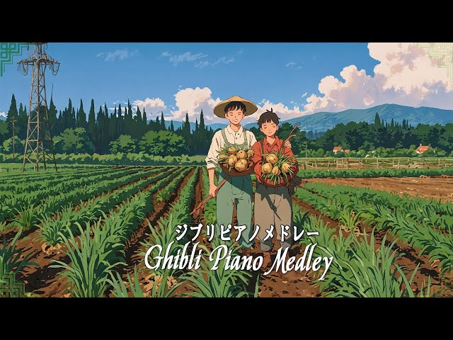 [Ghibli Music Playlist 2024] 🌷 Best Ghibli Piano Collection 🍉 BGM for work/relax/study