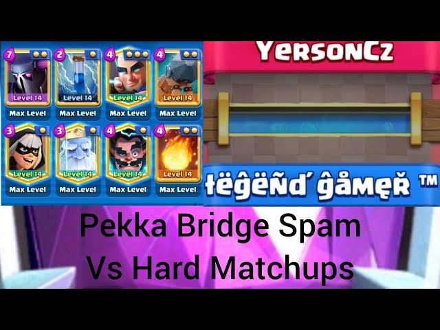 Pekka Bridge Spam Top Ladder Push Against Hard Matchups!(2.6,Lava,...)⚔️🔥