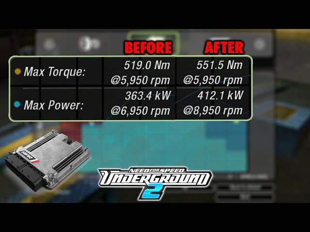HOW TO MAKE MORE POWER WHEN TUNING YOUR ECU IN NEED FOR SPEED UNDERGROUND 2
