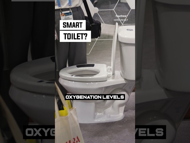 This smart toilet collects your health data while you 💩 #ces2024 #technews