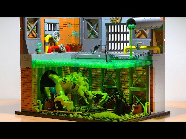 LEGO Batman vs Killer Croc Diorama MOC
