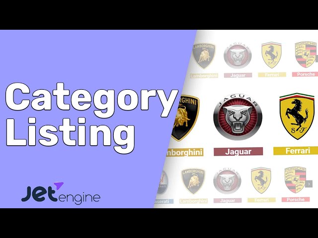 How to create a taxonomy listing using jetengine