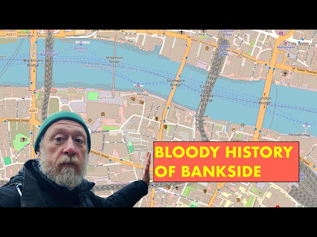 Historic Bankside London Walk : Romans, Tudors, Tate Modern and more (4K)