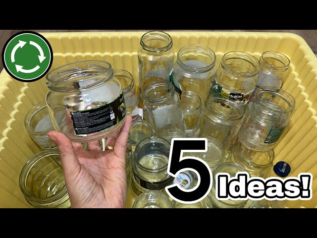 Look What I Did With Glass Jars! 5 Ideas!