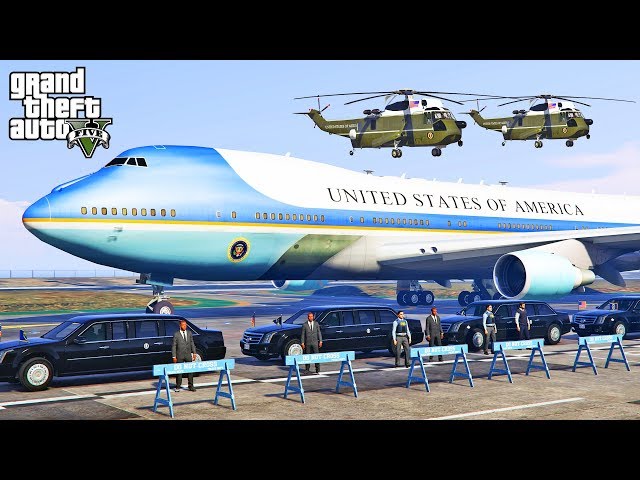 GTA 5 - Escorting President Donald Trump to FBI Meeting (Cadillac Beast Mod!)