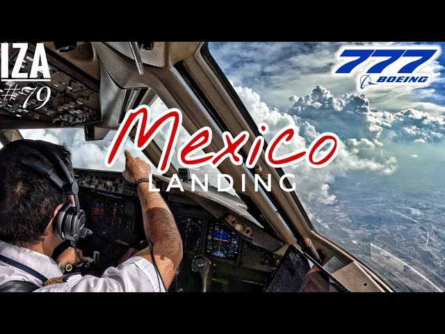 [EXCLU] B777 MEX 🇲🇽 Mexico | LANDING ILS Z 23L | 3 Cockpit Camera Angles 4K | ATC & Crew Comms
