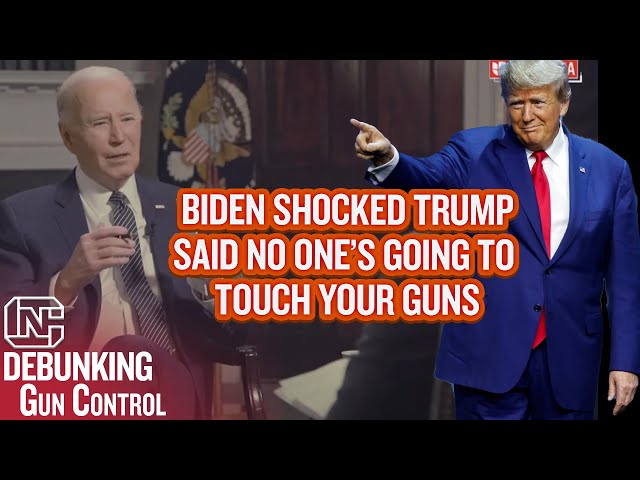 Biden Can't Believe Trump Said No One’s Going to Touch Your Guns