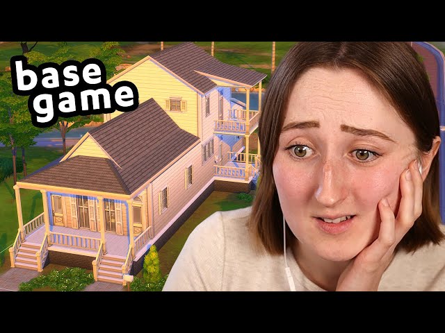i tried renovating the *worst* base game house in The Sims 4