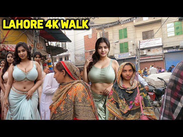 🇵🇰 Anarkali Bazar Lahore, Pakistan - 4K Walking Tour | Street Walk Lahore