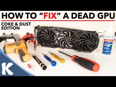 How To Fix A Dead GPU / Graphics Card Using A Heat Gun | Coke & Dust Edition