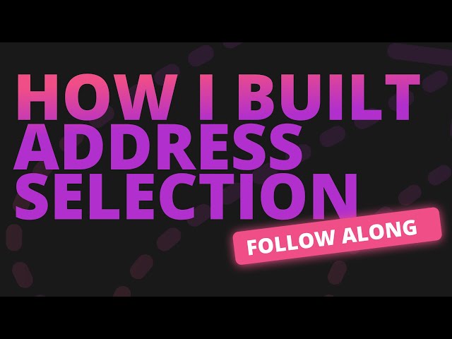 How I built Address Selection in Flutter