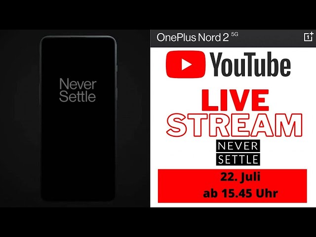 OnePlus Nord 2 5G Event - Der neueste Flaggschiff-Killer wird vorgestellt