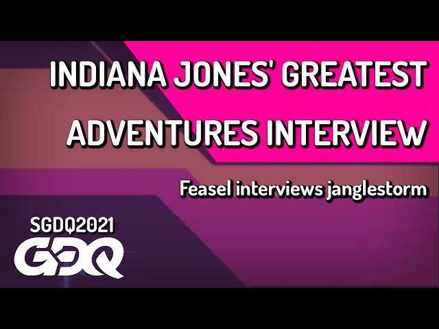 Indiana Jones' Greatest Adventures  Interview - Summer Games Done Quick 2021 Online