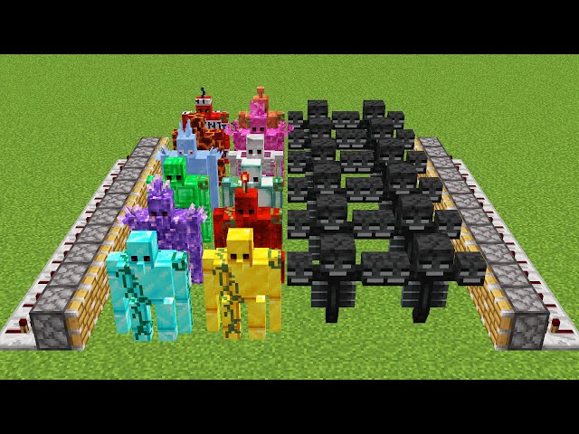 all golems and X999 withers combined
