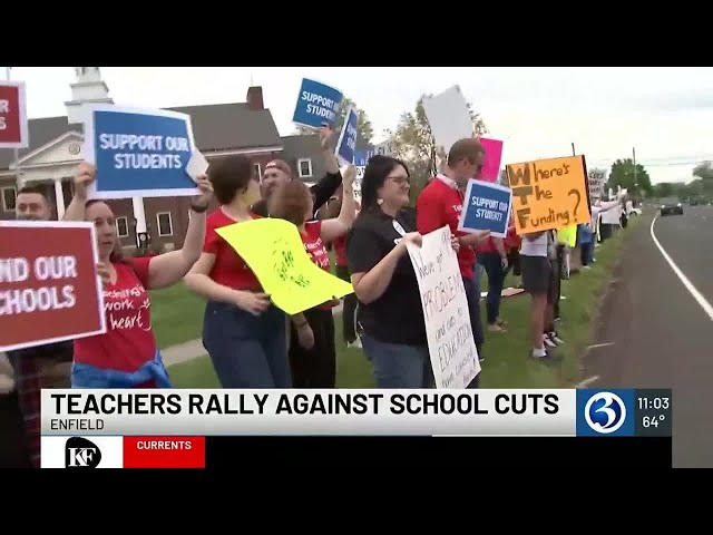 Teachers rally against school cuts in Enfield