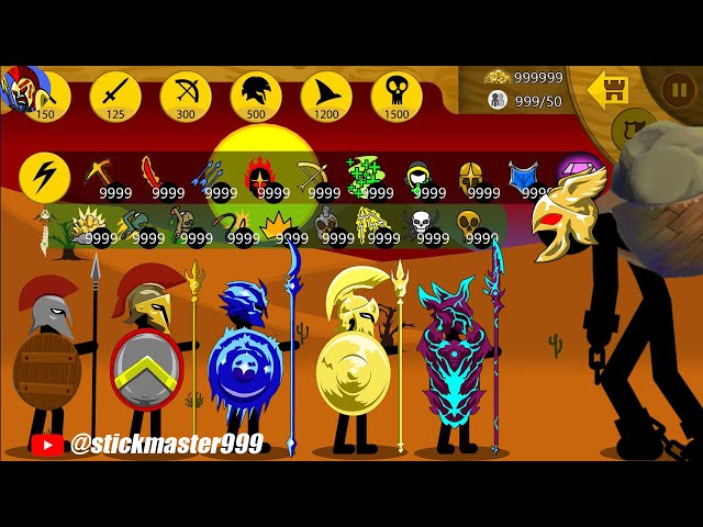 SUMMON 9999 UNITS FIGURES SPEARTON MAX UPDATE SKILL IN MAP INSANE | STICK WAR LEGACY | STICK MASTER